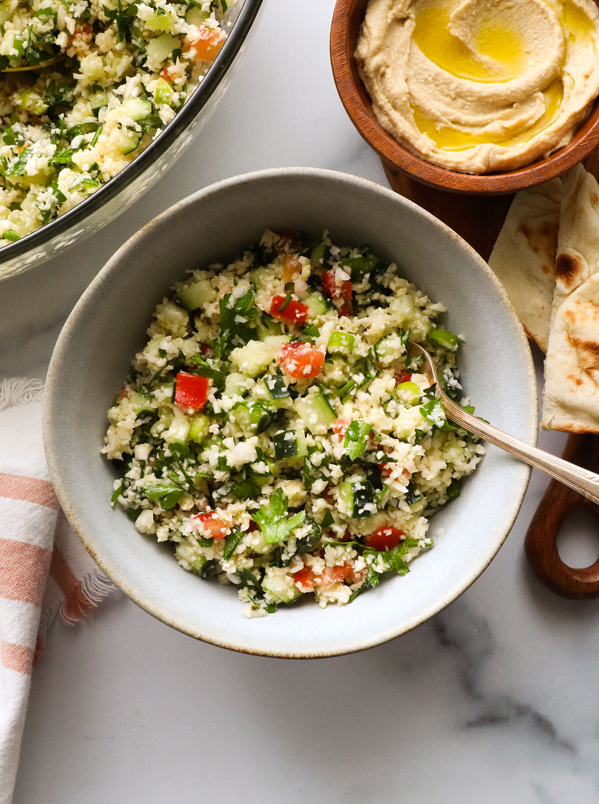 Easy Raw Cauliflower Tabouli: Refreshing No-Cook Vegan Side Dish